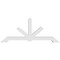 Ekena Millwork Vanguard Architectural Grade PVC Gable Bracket, 72"W x 30"H x 4"D x 4"F, 10/12 Pitch GBP072X30X0404VAN00 - alternate 4